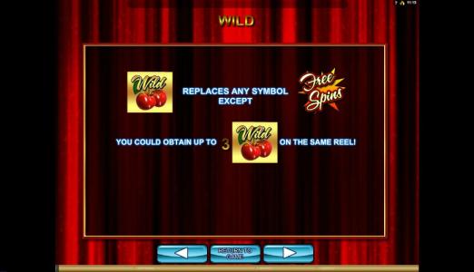 Cherries Gone Wild Slot Machine Wild Symbol Screen