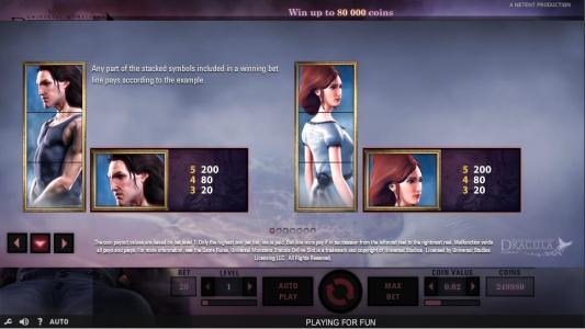Dracula Slot Machine Scatter Awards Screen