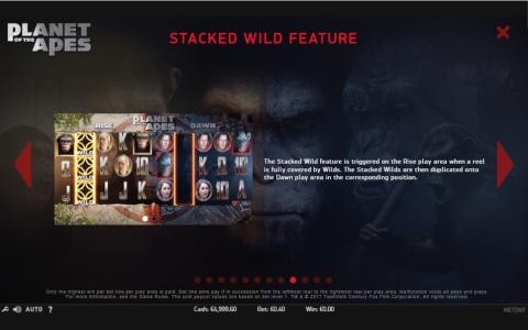 Planet of the Apes Slot Machine Wild Symbol Screen