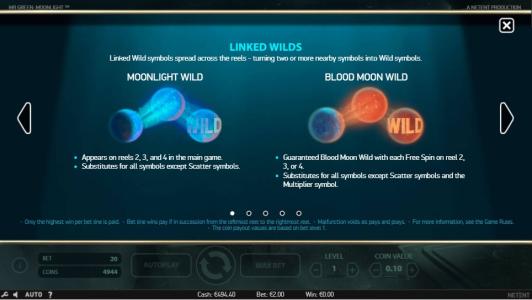 Mr Green Moonlight Slot Machine Wild Symbol Screen