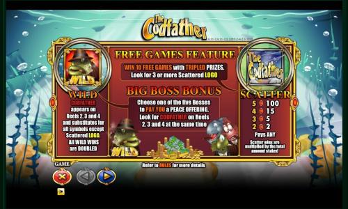 The Codfather Slot Machine Free Spins Bonus Screen