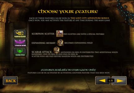 The Mummy Slot Machine Scatter Awards and Wild Symbol Screen