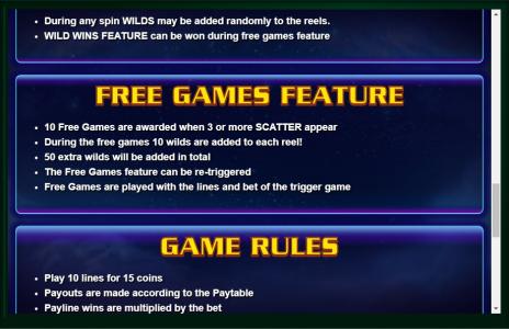 Lightning Gems Slot Machine Free Game Feature Screen