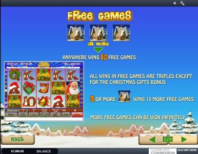 Santa Surprise Slot Machine Free Spins Bonus Screen