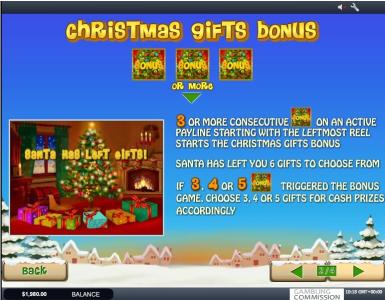 Santa Surprise Slot Machine Christmas Gifts Bonus Screen