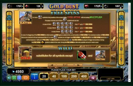 Slot Machine Free Spins Bonus Screen