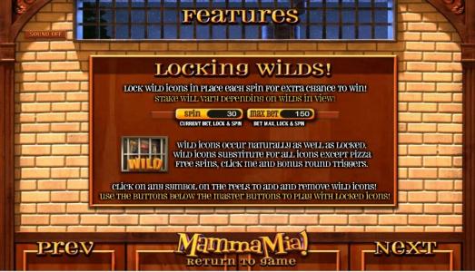 Mamma Mia Slot Machine Wild Symbol Screen