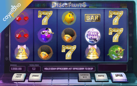 disco fruits slot logo