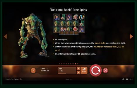 Dracula's Family Slot Machine Free Spins Bonus Screen