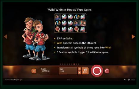 Dracula's Family Slot Machine Free Spins Bonus Screen