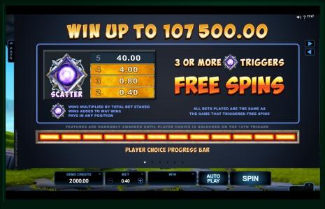 Dragonz Slot Machine Free Spins Bonus Screen