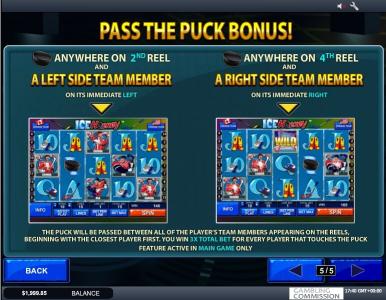 Ice Hockey Slot Machine Paylines Screen