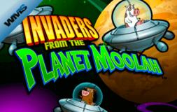 Invaders from the Planet Moolah slot logo
