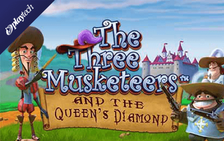 The Three Musketeers and the Queens Diamond slot logo
