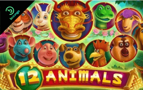 12 Animals slot logo