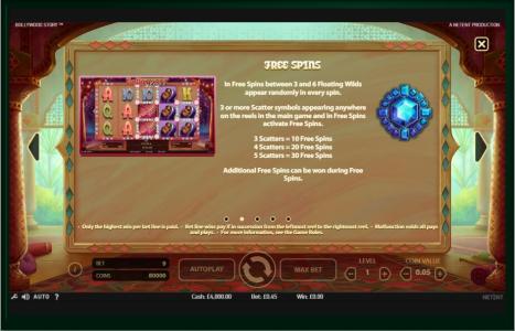 Bollywood Story Slot Machine Free Spins Bonus Screen