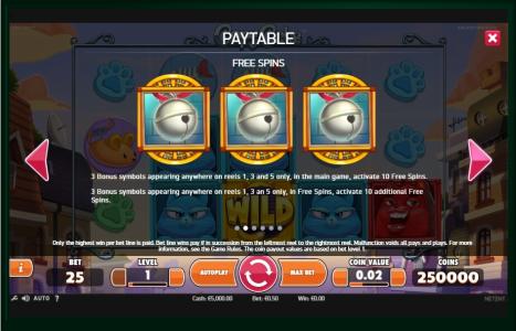 Copy Cats Slot Machine Free Spins Bonus Screen