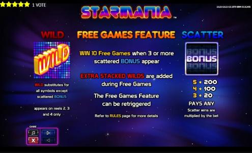 Starmania Slot Machine Free Spins Bonus Screen