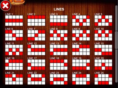 Duck of Luck Slot Machine Paylines Screen