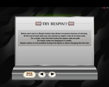 Retro Reels Slot Machine Free Spins Bonus Screen