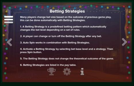 Taco Brothers Saving Christmas Slot Machine Betting Strategies Screen