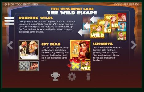 Taco Brothers Saving Christmas Slot Machine Free Spins Bonus Screen