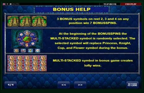 Dragon’s Kingdom Slot Machine Scatter and Symbol Screen
