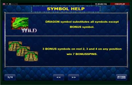 Dragon’s Kingdom Slot Machine Wild Symbol Screen