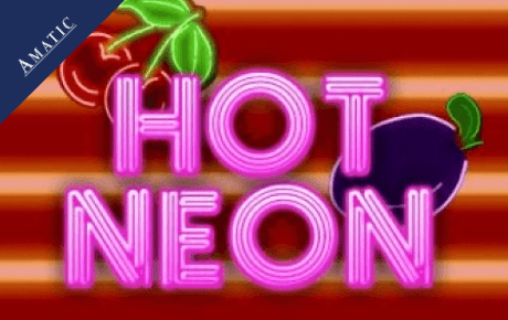 Hot Neon slot logo