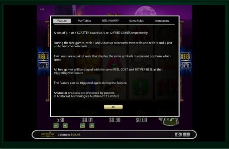 Firelight Slot Machine Free Spins Feature Screen