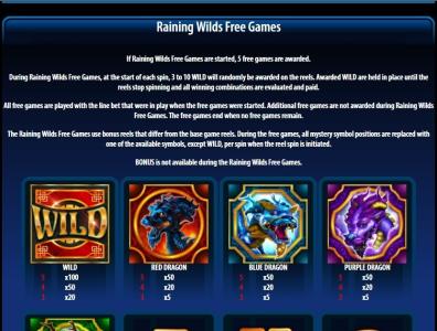 Dragon Spin Slot Machine Free Games Screen