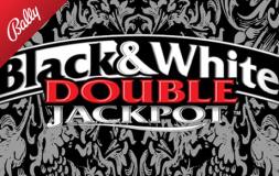Double Jackpot Black and White slot logo