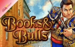 Books and Bulls slot logo