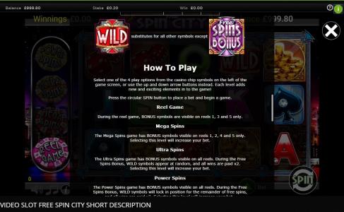 Free Spin Slot Machine Wild Symbol Screen