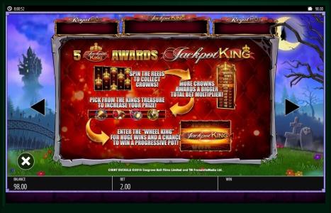 Count Duckula Slot Machine Jackpot King Feature Screen