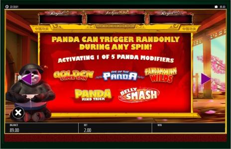 Paws of Fury Slot Machine Panda Bonus Screen
