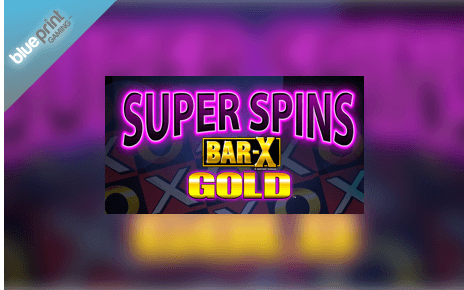 Super Spins Bar X Gold slot logo