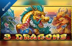 3 Dragons slot logo