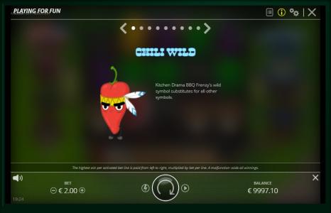 Kitchen Drama: BBQ FRENZY Slot Machine Wild Symbol Screen