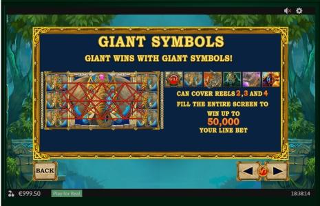 Jungle Giants Slot Machine Scatter Symbol Screen