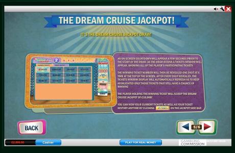 le The Love Boat Slot Machine Dream Cruise Jackpot Screen