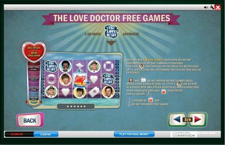 The Love Boat Slot Machine Free Games Screen