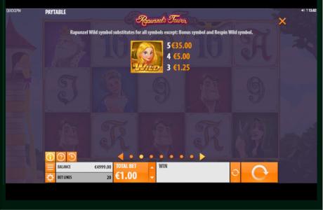 Rapunzels Tower Slot Machine Wild Symbol Screen