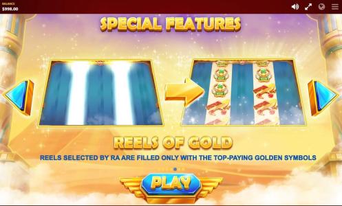 RAs Legend Slot Machine Wild Symbol Screen