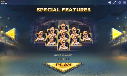 Slot Machine Special Features Screen