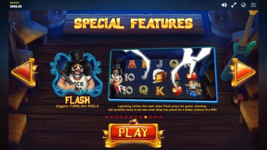 Snow wild and the 7 features Slot Machine Special Features Rock Flash Screen