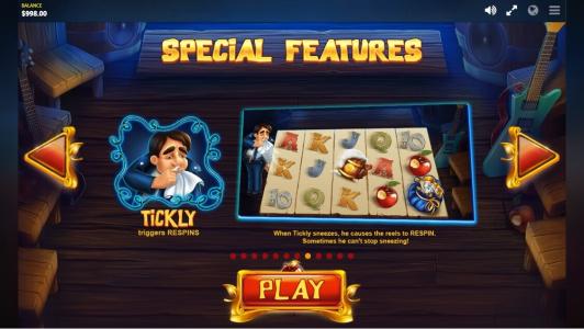 Snow wild and the 7 features Slot Machine Special Features Tickly Respins Screen