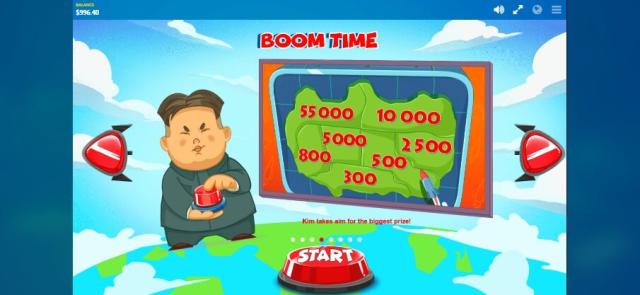 Rocket Man Slot Machine Boom Time Bonus Screen
