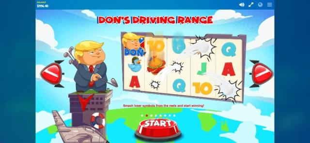 Rocket Man Slot Machine Don's Driving Range Bonus Screen