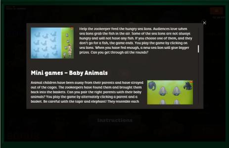 Zoo Slot Machine Mine Games Screen